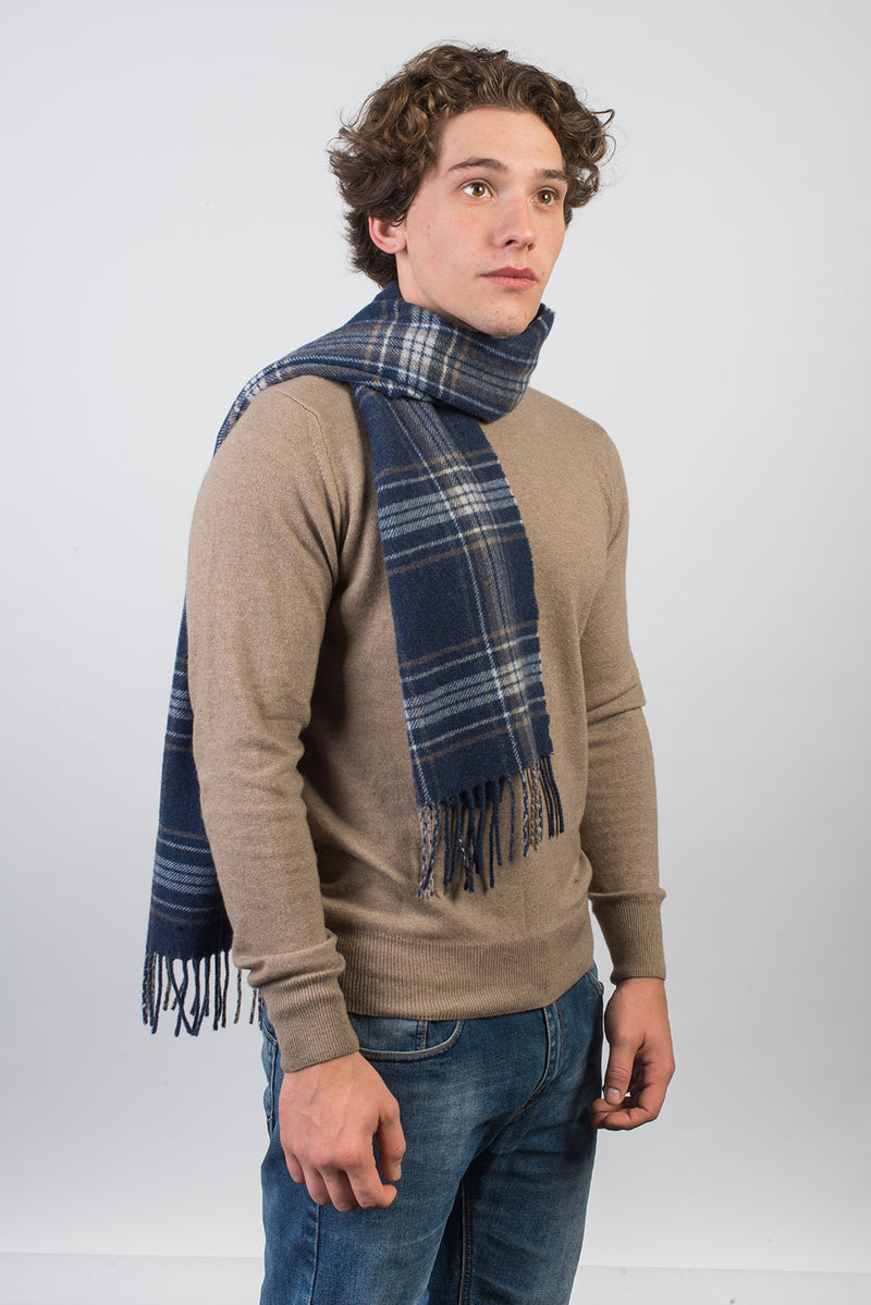 Tartan Wool and Cashmere Scarf