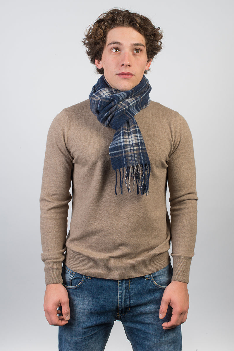 Tartan Wool and Cashmere Scarf