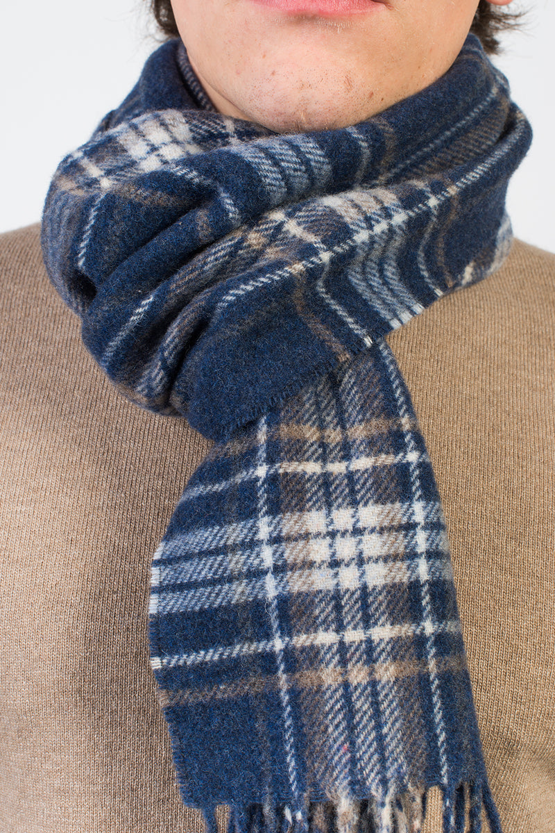 Tartan Wool and Cashmere Scarf