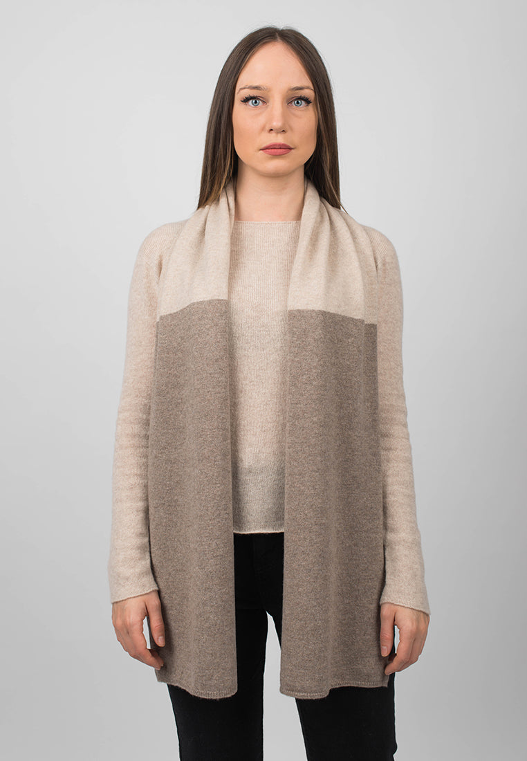 Bicolor Scarf 100% Cashmere | Dalle Piane Cashmere