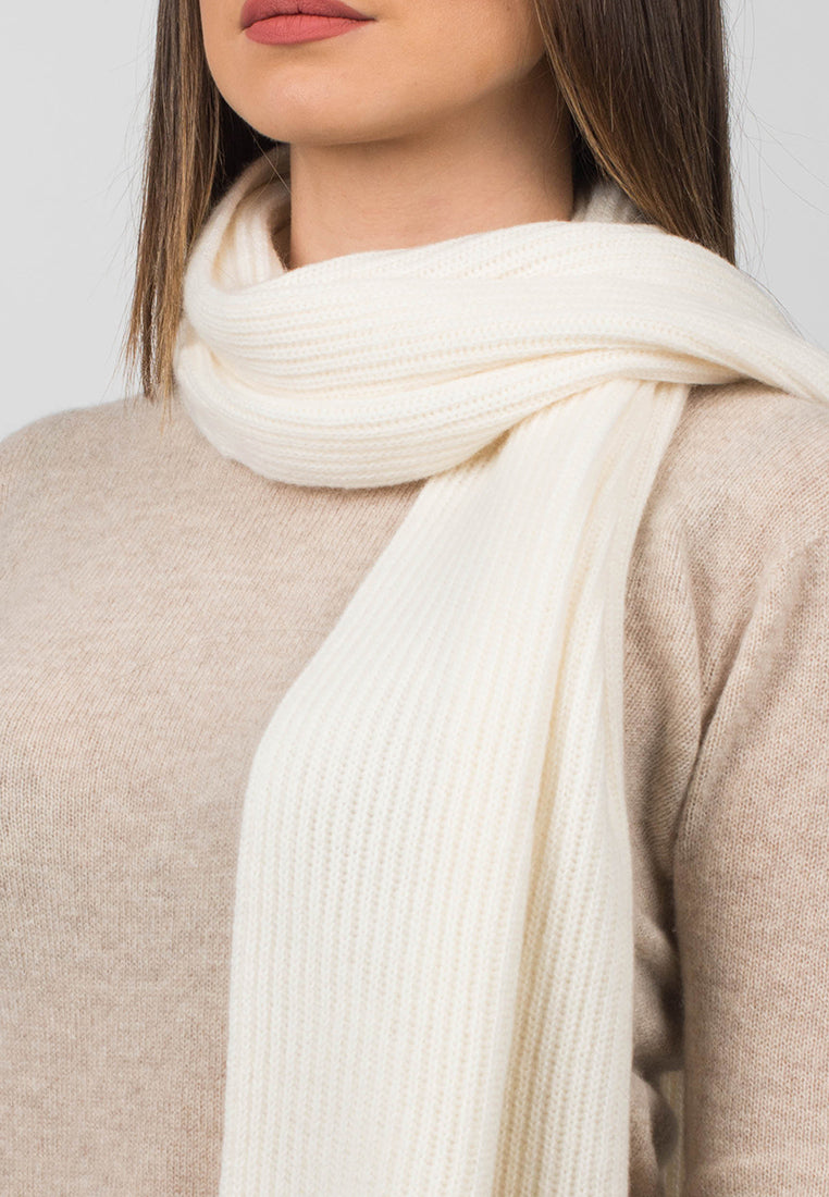 Fisherman's rib Scarf 100% Cashmere | Dalle Piane Cashmere