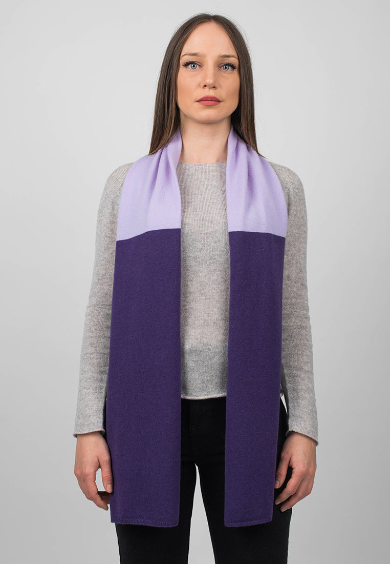 Bicolor Scarf 100% Cashmere | Dalle Piane Cashmere