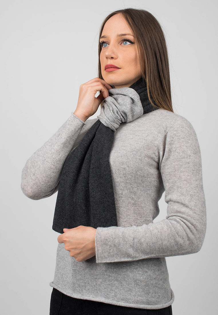 Bicolor Scarf 100% Cashmere | Dalle Piane Cashmere