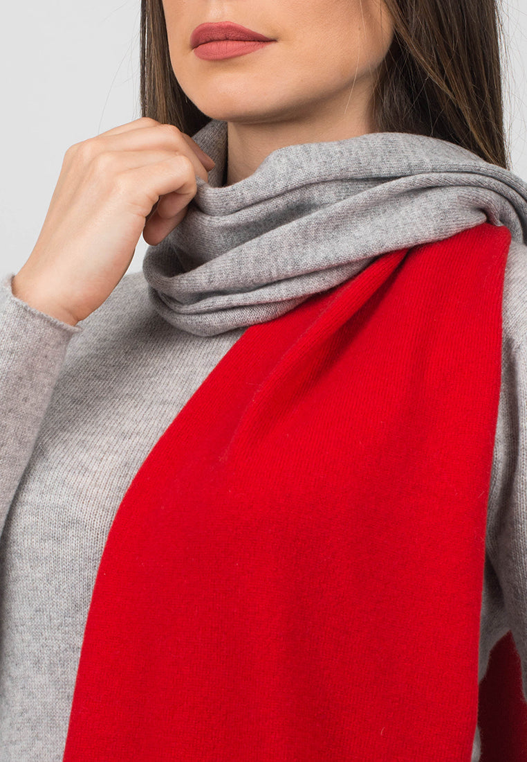 Bicolor Scarf 100% Cashmere | Dalle Piane Cashmere