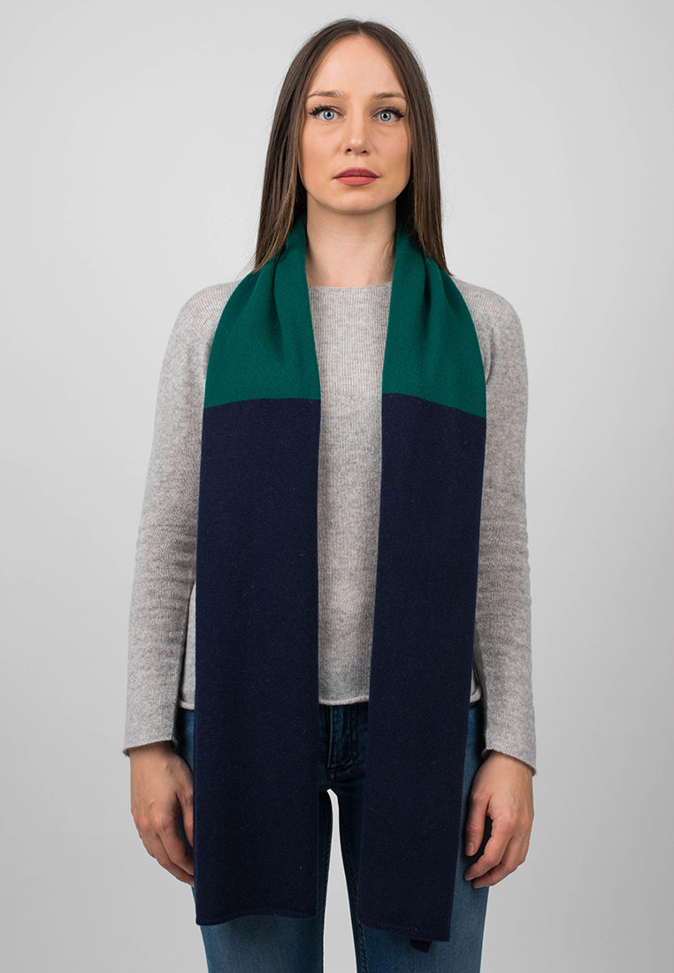 Bicolor Scarf 100% Cashmere | Dalle Piane Cashmere